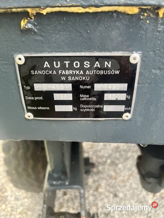 Przyczepa Autosan D46b Zarejestrowana Zamość