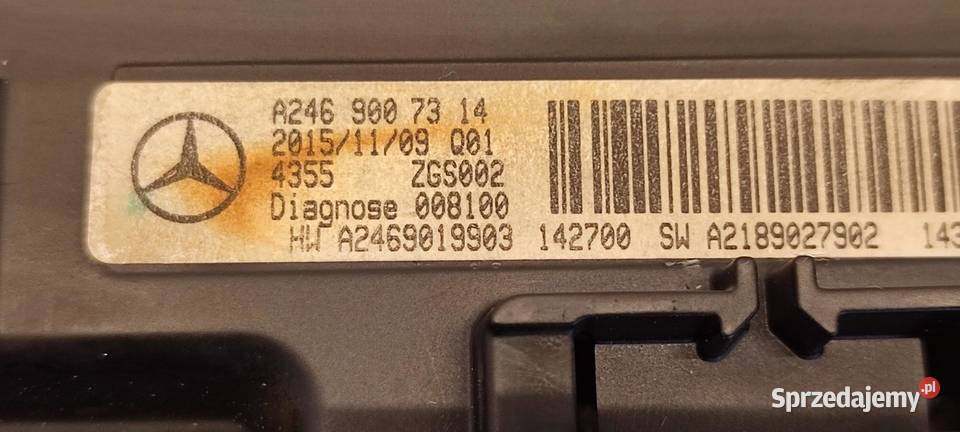 MERCEDES X117 CLA EKRAN WYŚWIETLACZ A2469007314 sprzedam