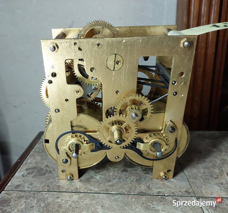 697 Mechanizm starego zegara ściennego Junghans Antyki Tczew