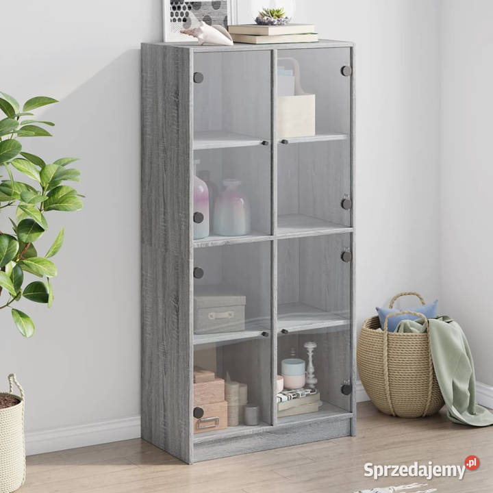 Szafka z drzwiczkami szary dąb sonoma 68x37x142 Warszawa