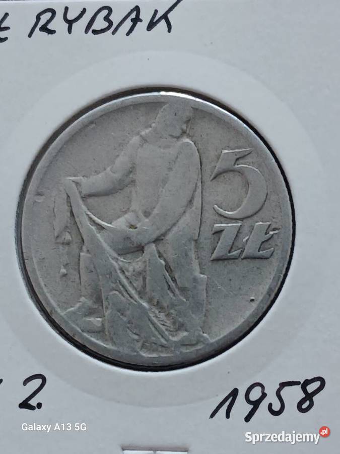 5 Złotych Rybak 1958 r 2 Konin