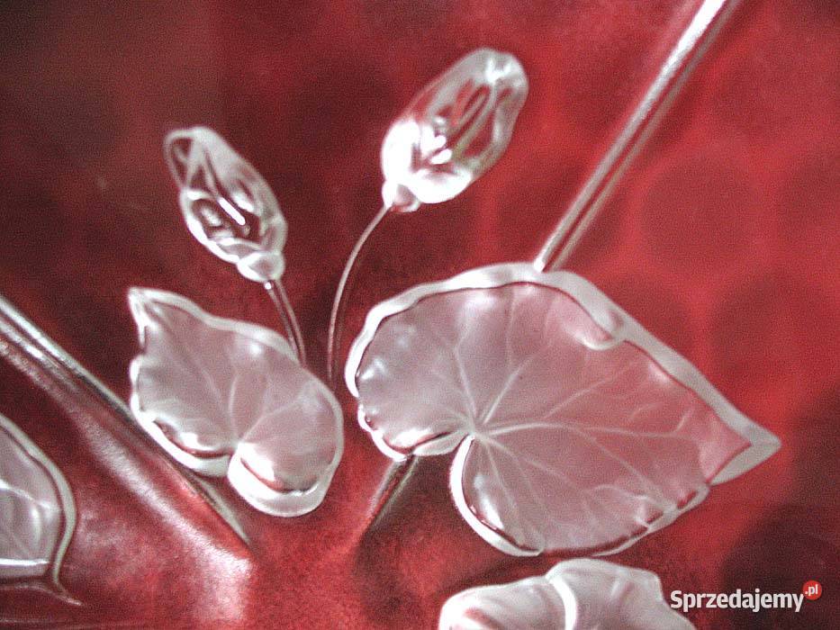 Patera szklana misa na owoce średnica 33 Walther Siedlce