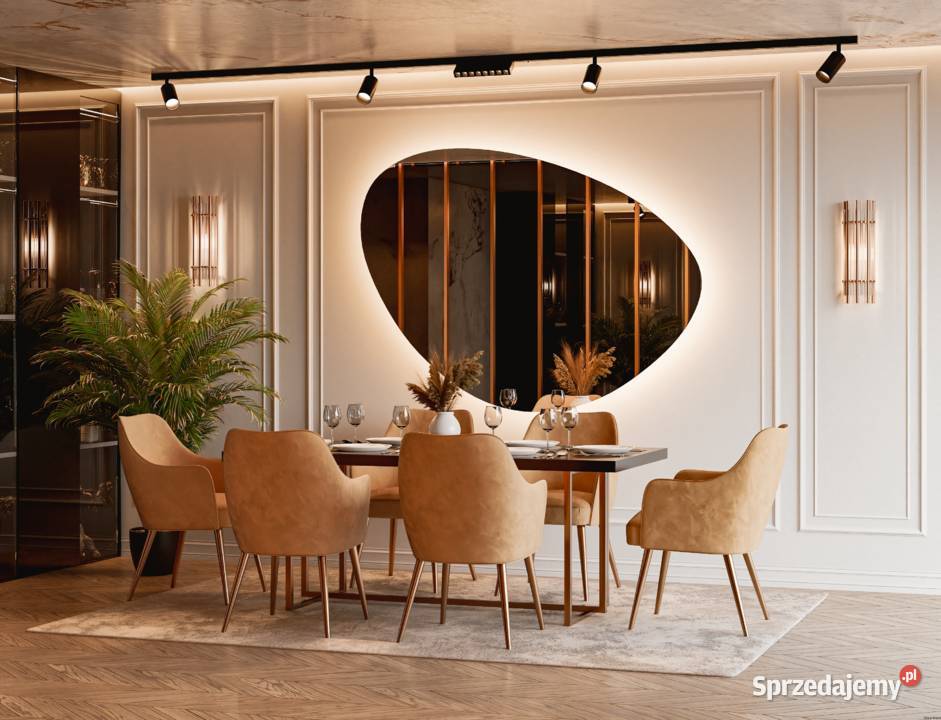Lustro CORALIS LED nowoczesne organiczne lustro Warszawa sprzedam