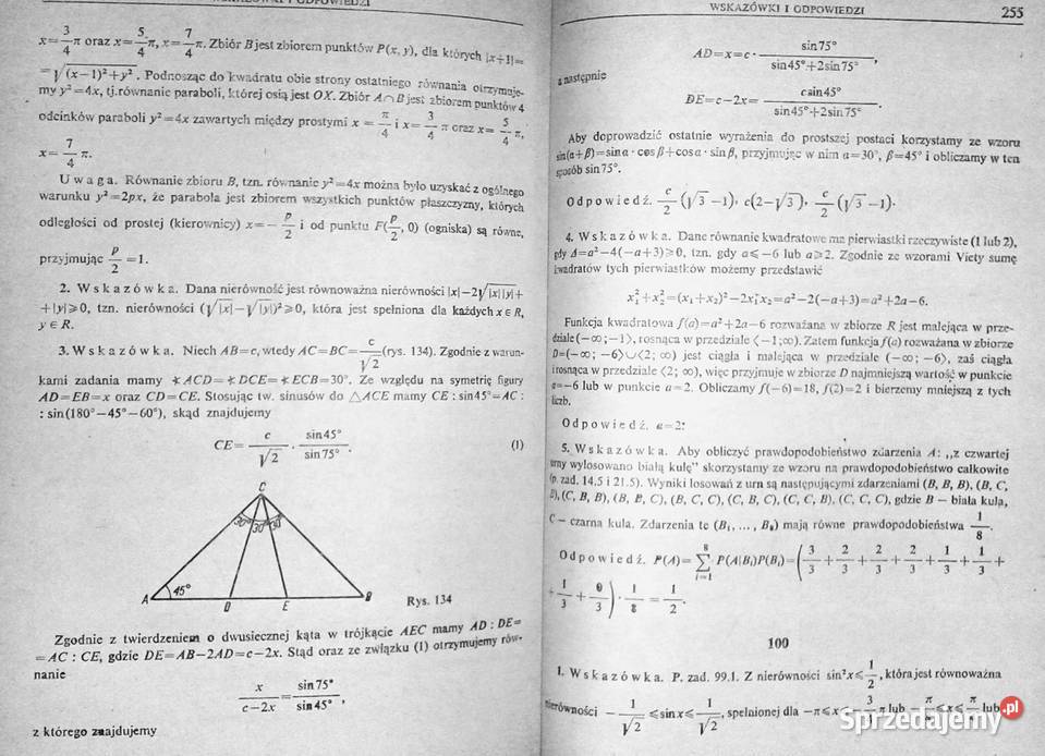 Zbiór zadań maturalnych i egzaminacyjnych M Chełm