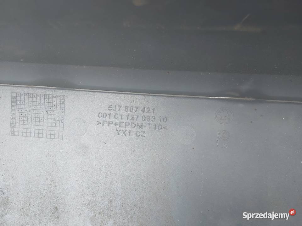 Skoda roomster zderzak tył Baryczka