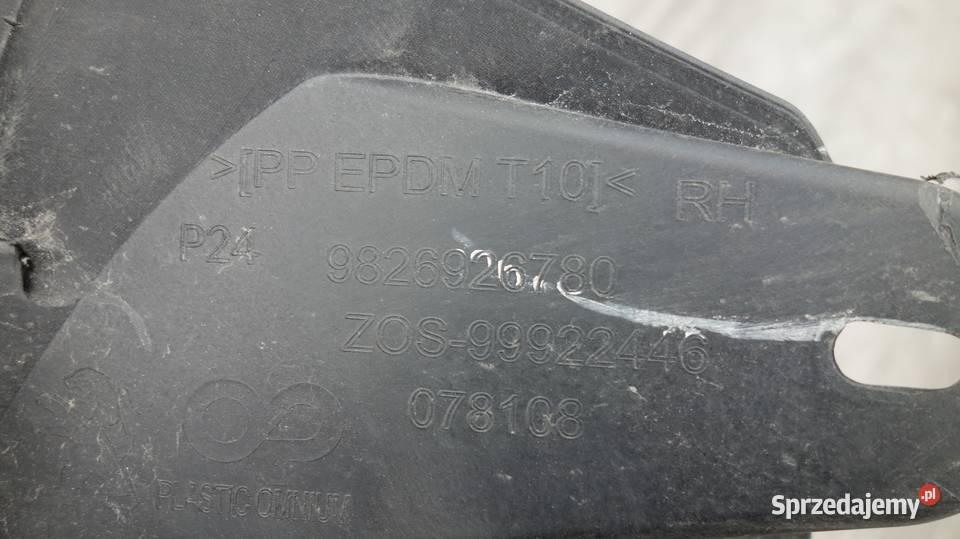 PEUGEOT 2008 II ŚLIZG ZDERZAK PRAWY LEWY PRZOD Karoseria Ruda Śląska