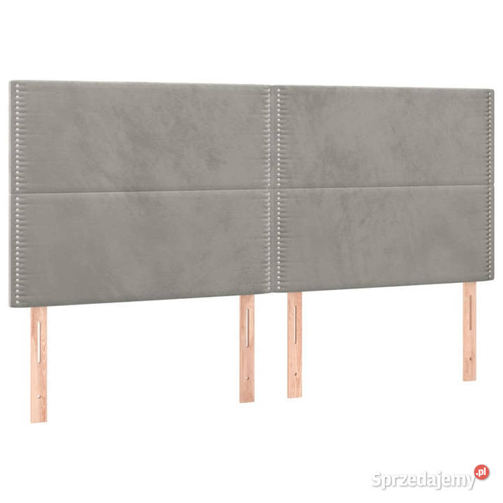 Zagłówek do łóżka z LED jasnoszary 160x5x118128 Warszawa