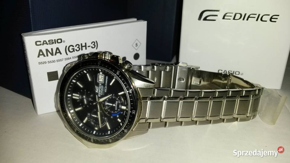 Zegarek męski solarny Casio Edifice chronograf Męskie Jaworzno sprzedam