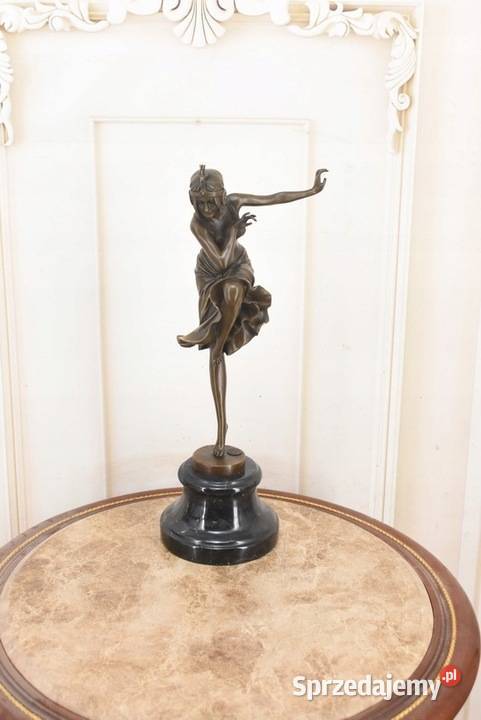 Rzeźba w Stylu Demetre Chiparus Tancerka Figura Kraków