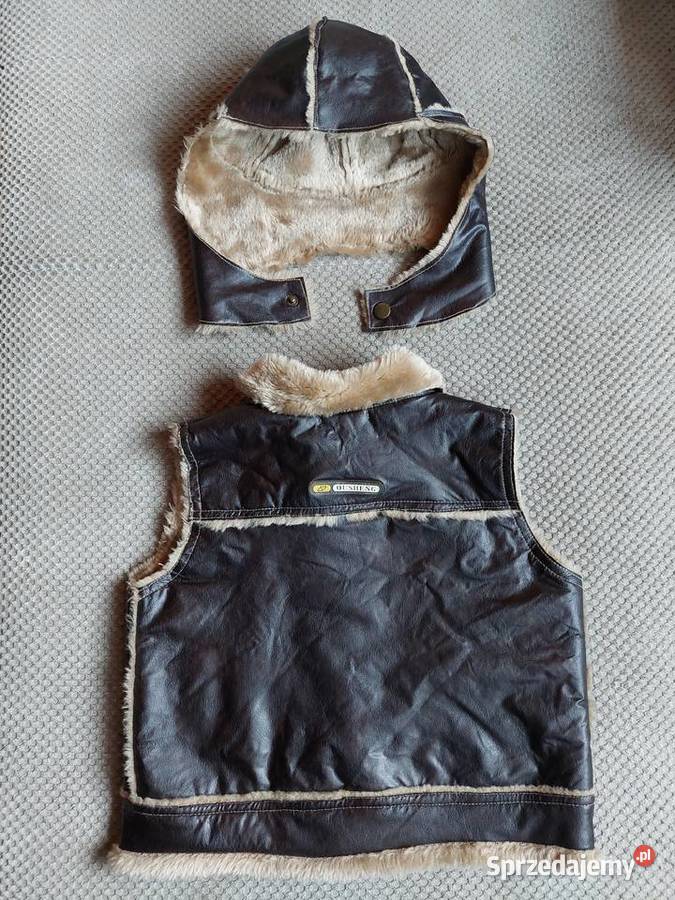 stylowy komplet kamizelka i czapka pilota retro Komplety i zestawy małopolskie Kraków