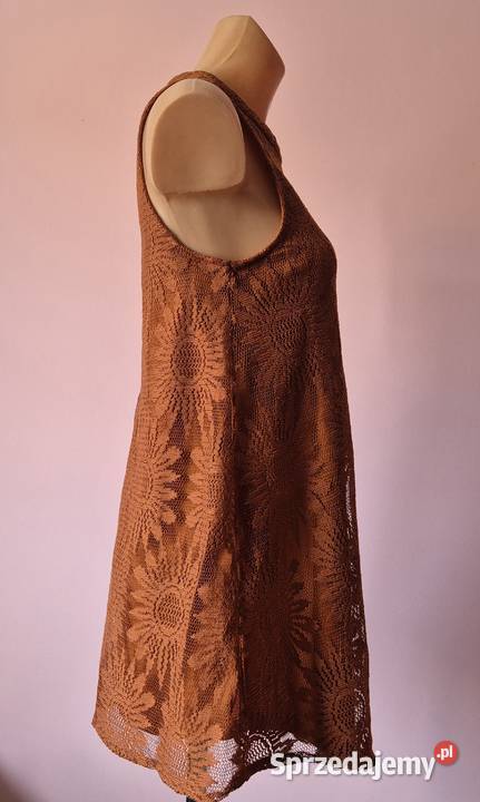 Sukienka z koronką rozmiar S ruda Moda i Styl Brzesko