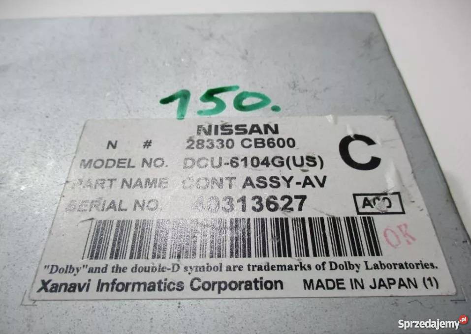 3K01030840 SILNICZEK NAGRZEWNICY NISSAN 350Z Nowy Tomyśl