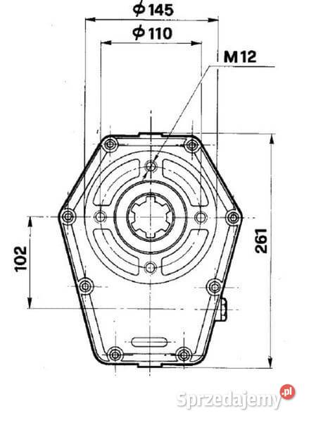 Multiplikator GBF30S130 MGr3 z wałkiem GBF30S130 Kamionna