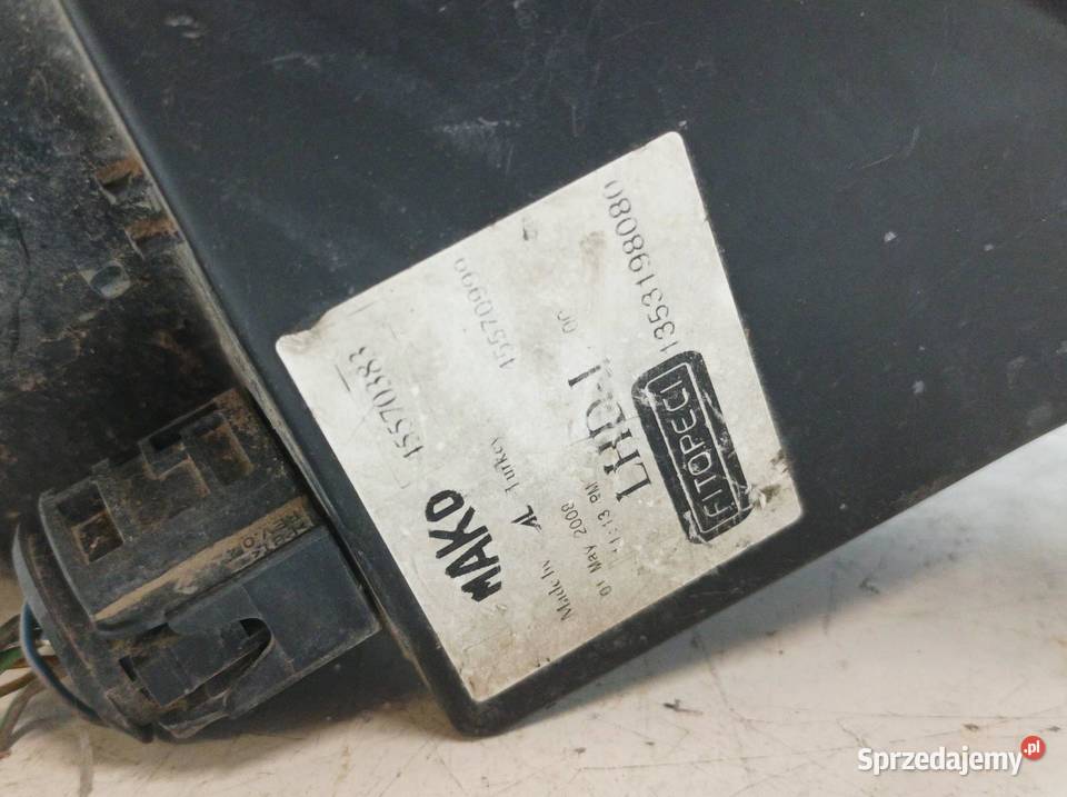 LAMPA PRZÓD LEWA EU Fiat Fiorino III 2007 świętokrzyskie