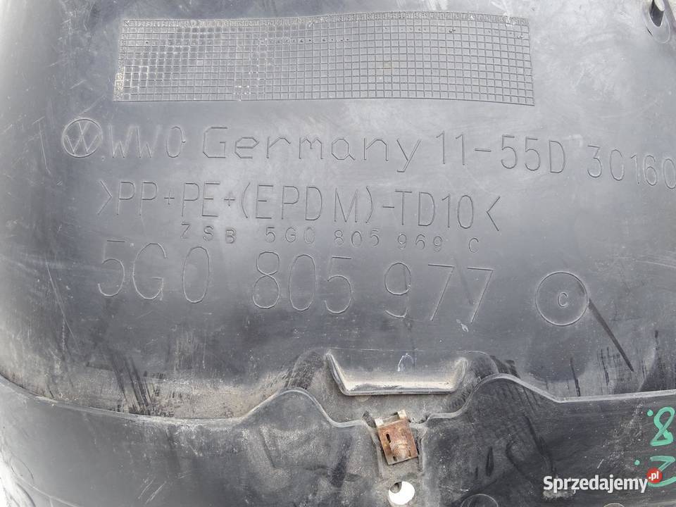 NADKOLE LEWE LEWY PRZÓD PRZEDNIE VW GOLF VII HB