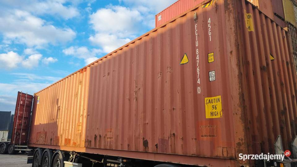 Kontener magazynowy uszkodzony 12m40HC Warszawa