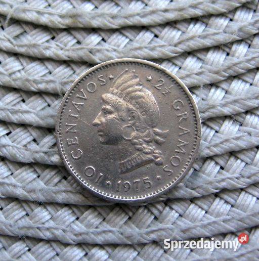 Dominikana 10 Centavos 1975r 2 12 Gramos Numizmatyka Kalisz