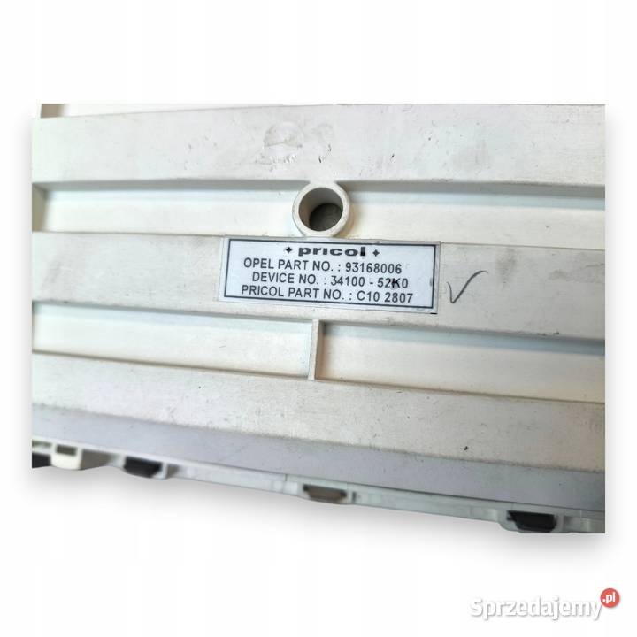 LICZNIK ZEGARY 93168006 Opel Agila B Splash 10 Chełm