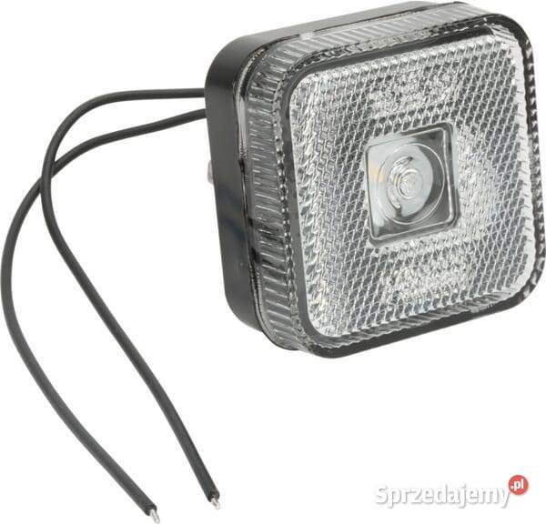 Lampa obrysowa LED kwadratowa 1224V z przewodem Do ciągników Kamionna