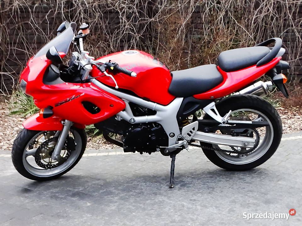 Motocykl Suzuki SV650S czerwony 13000 km.