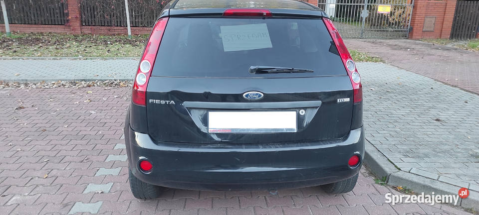 Ford Fiesta 14 TDCI Diesel 2008r 3D czarny mazowieckie Mińsk Mazowiecki