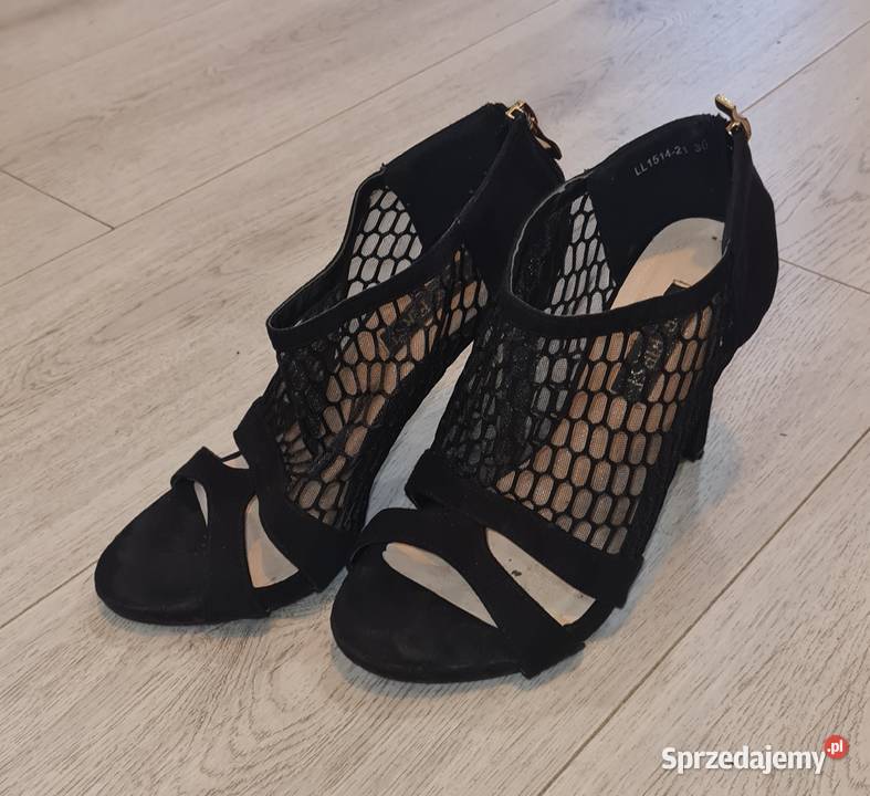 Sandałki damskie szpilka siateczka zip 36 łódzkie Łódź