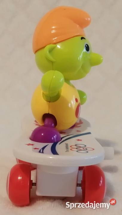 Smerfik na deskorolce nakręcany Zabawka śląskie Czeladź sprzedam