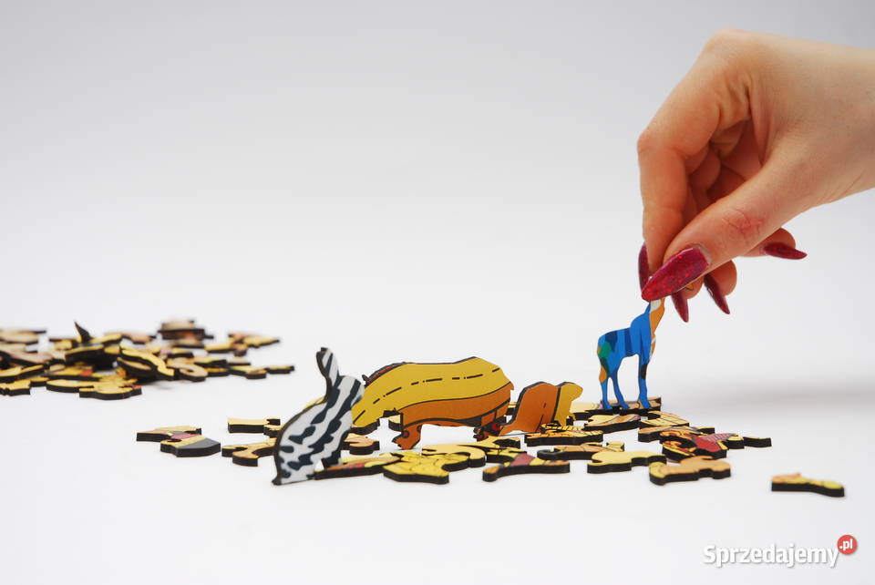 Puzzle Drewniane Premium EKO Układanka LIS Łódź sprzedam