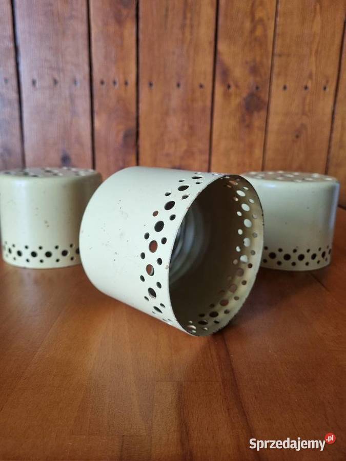 Trzy stare metalowe klosze Warszawa