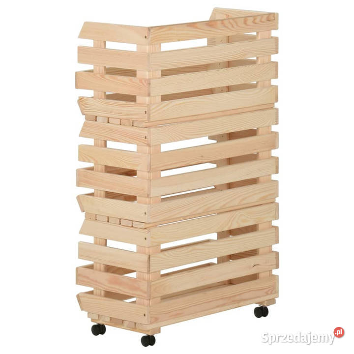 Wózek na warzywa 37x30x80 lite drewno sosnowe Warszawa sprzedam