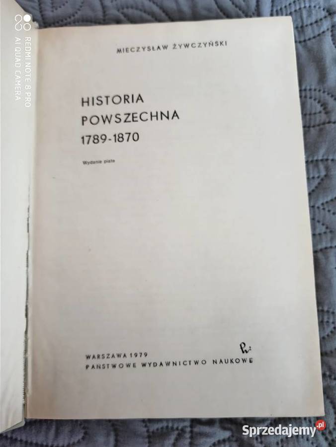 HISTORIA POWSZECHNA 17891870 MŻywczyński