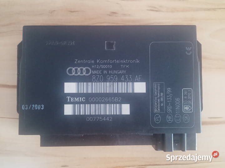 Audi A2 Moduł komfortu 8Z0959433AF Sprawny 100 Dębica