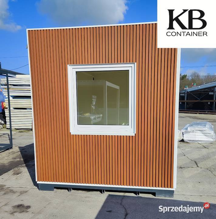 Biały kontener 40 x 25 m z lamelami w złotym Kędzierzyn-Koźle