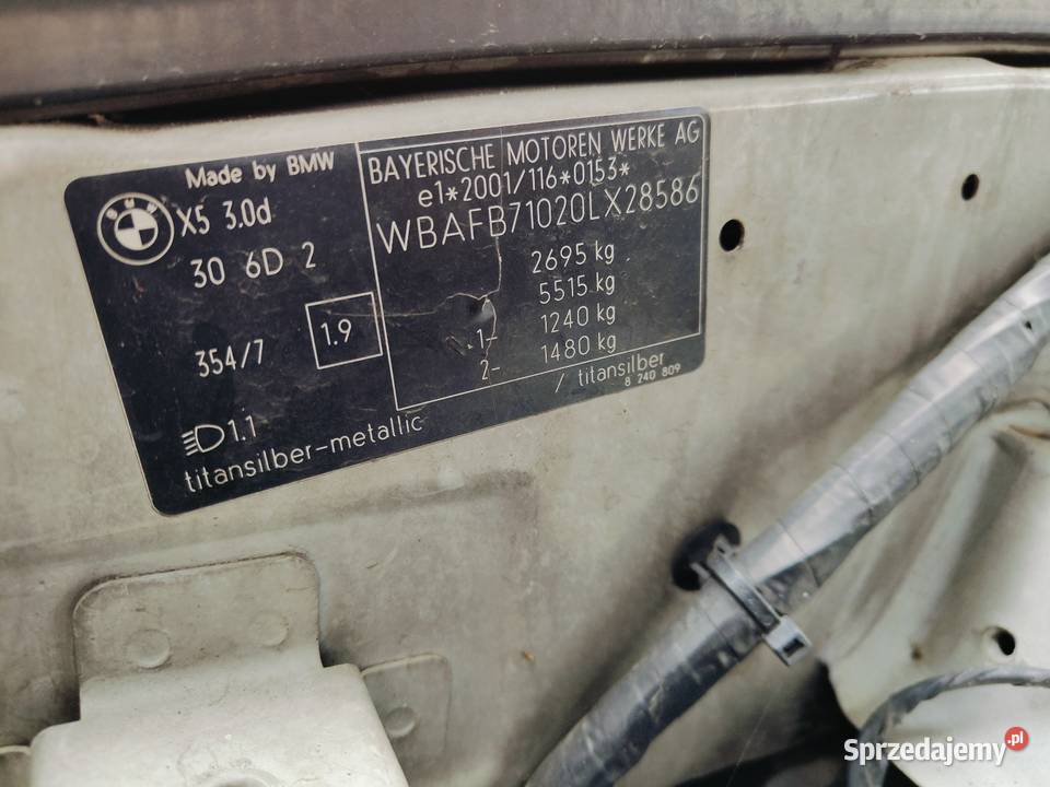 Sprzedam BMW X5 silnik 30 Wolsztyn