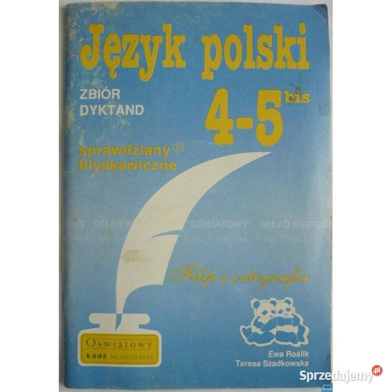 Język Polski 45bis Zbiór Dyktand Roślik Ewa Siedlce