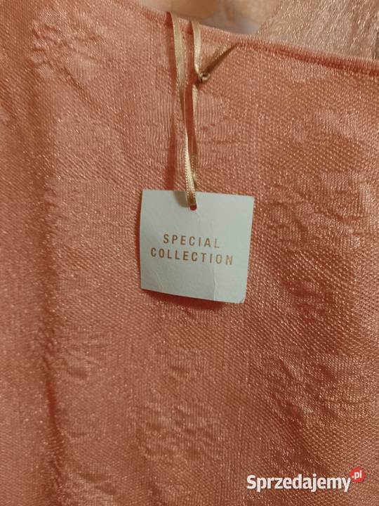 34XS ZARA Special Collection Ekskluzywna Bluzka Bez wzoru Kraków
