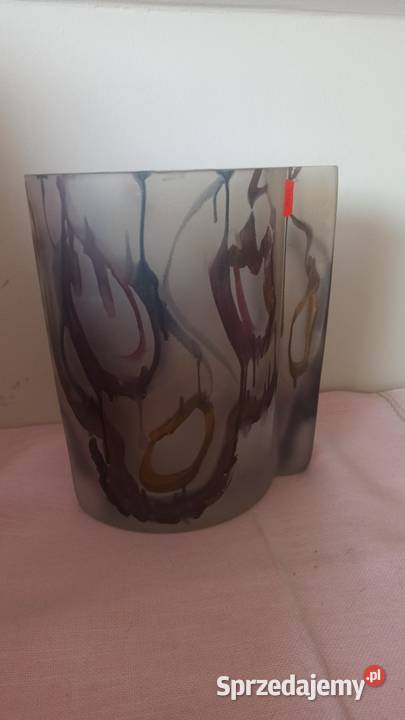Wazon szklany KROSNO o Interesującej Porcelana i szkło Gdańsk