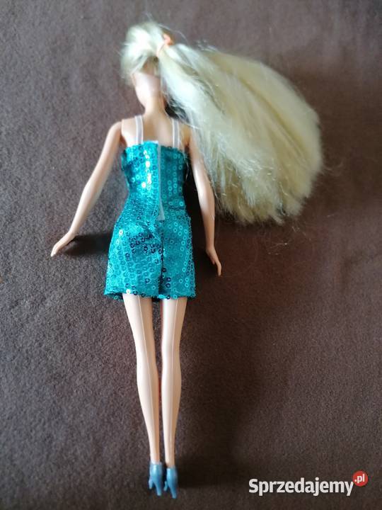 Lalka Barbie blondynka w sukience mini Łódź