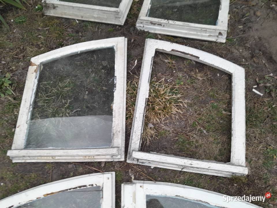 Stare drewniane ramki okienne okna okienka Dąbrowa Górnicza