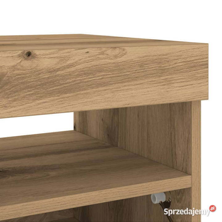 Szafka pod TV z oświetleniem LED dąb artisan mazowieckie Warszawa