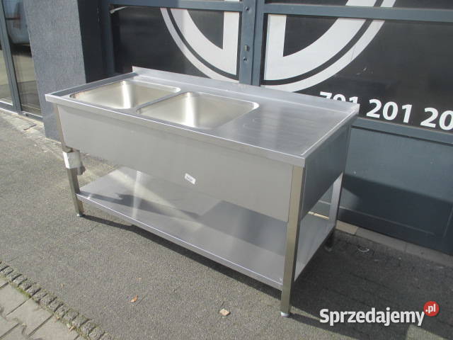 Nowy Zlew Gastronomiczny 2 Komorowy Z Półką Gastronomia wielkopolskie Ostrów Wielkopolski