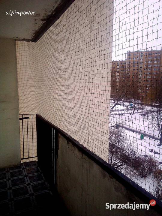 Montaż siatki kota na balkon Warszawa Siatka Na