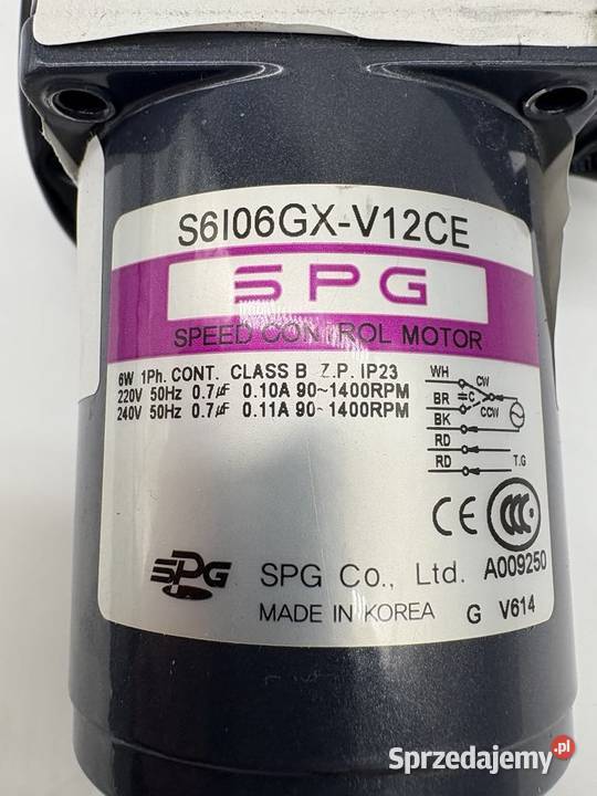 SPG S6I06GXV12CE Speed Controll Motor Warszawa