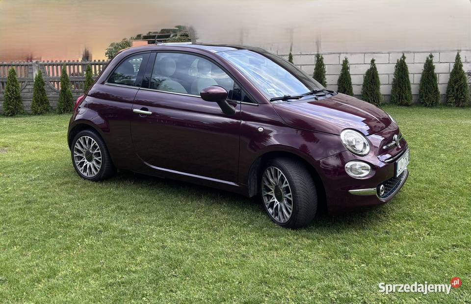 Fiat 500 12 benzyna pierwsza rejestracja nieuszkodzony Łuków