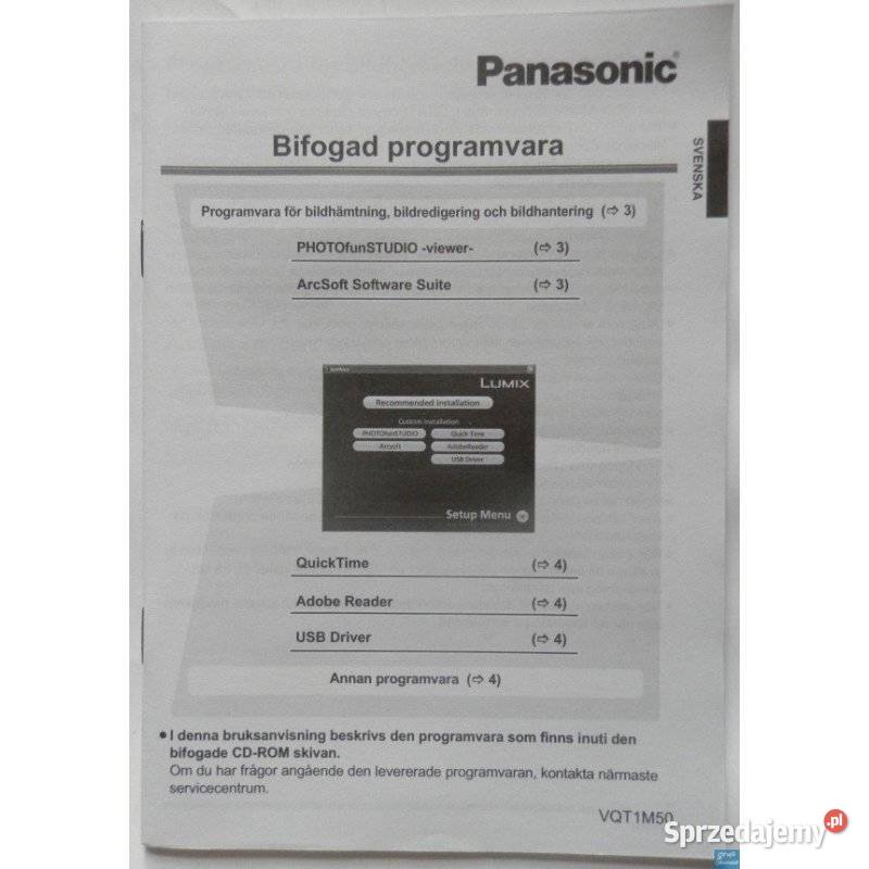 Panasonic Instrukcje obsługi Radom