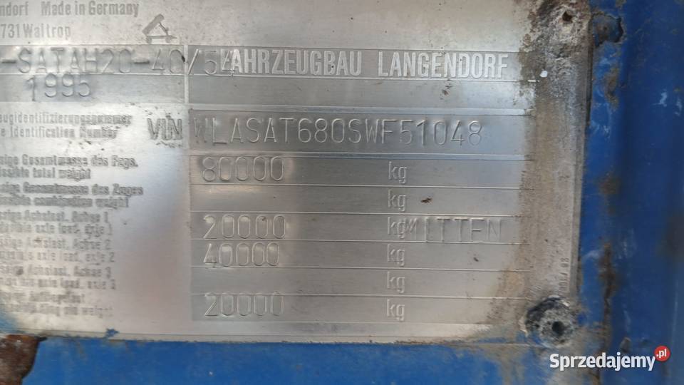Naczepa czteroosiowa Jerzmanowice sprzedam