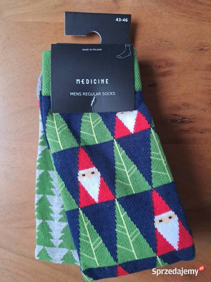 Medicine Skarpety świąteczne męskie mikołaj