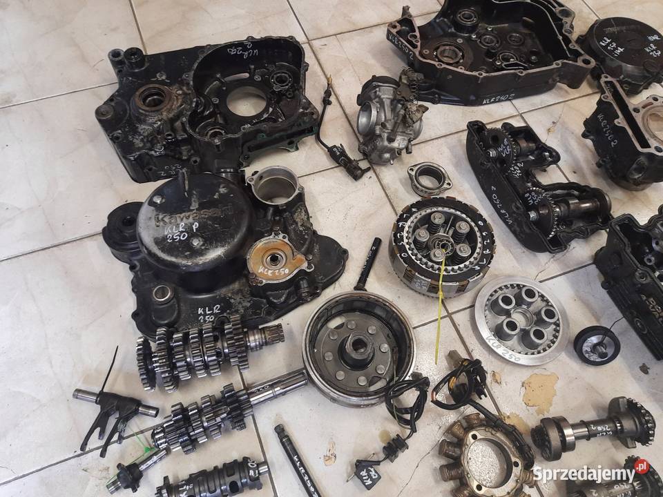 Kawasaki KLR 250 silnik części cylinder wał Jelenia Góra