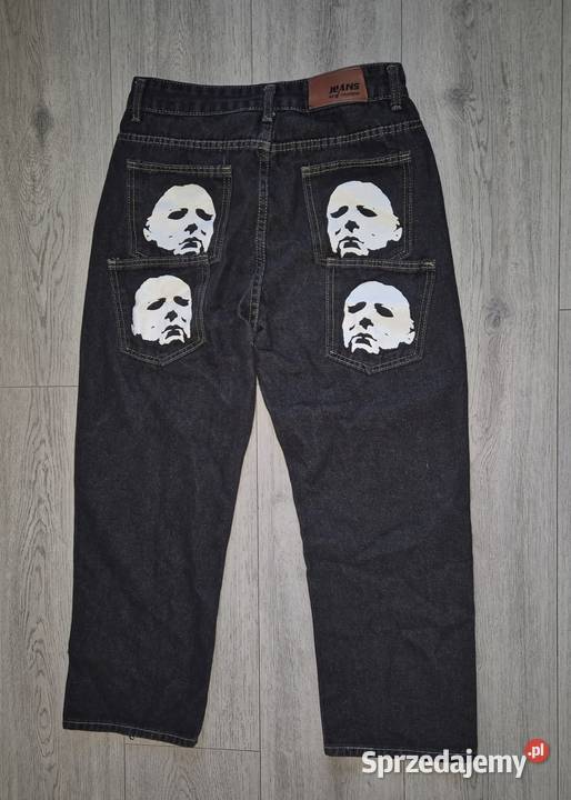 Spodnie jeansowe Baggy Y2K Streetwear M łódzkie Łódź