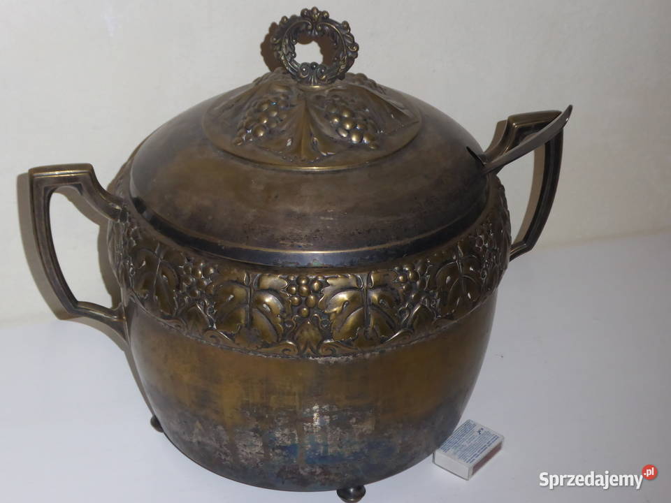 Antyczna PONCZARKA z brązu Secesja z Chochlą i Antyki Wrocław sprzedam